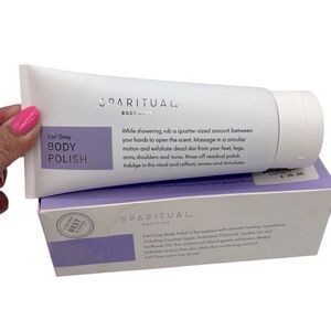 Sparitual Earl Grey Body Polish Organic 6 oz New in Box!